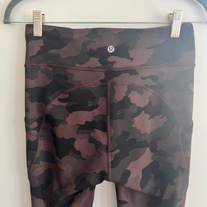 Lululemon align legging - red camo - size 8
